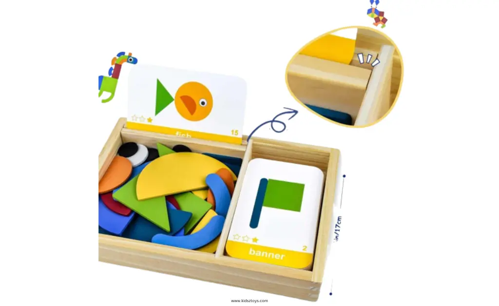 Likee wooden pattern blocks jigsaw puzzle